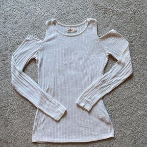 White off shoulders sweater